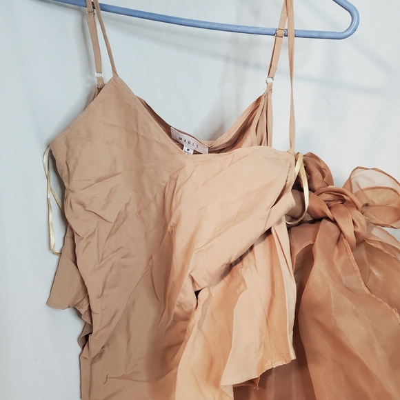 Mable Beige Fancy Blouse Undershirt Tank Size M Medium Women's Cream Neutral - Picture 11 of 13